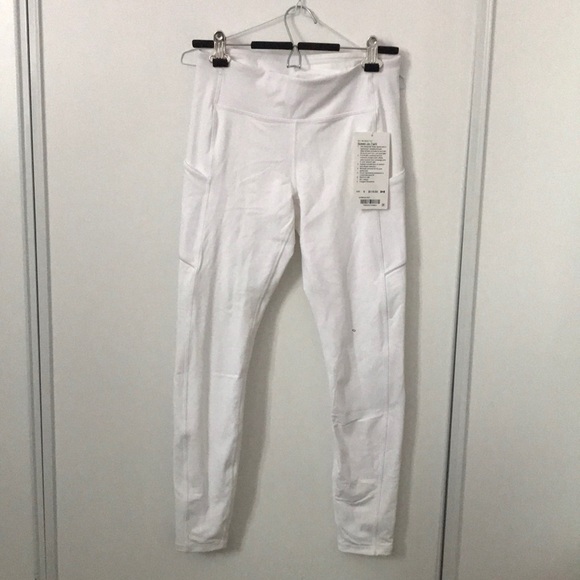 lululemon athletica Pants - Lululemon White Speed Up Tight
